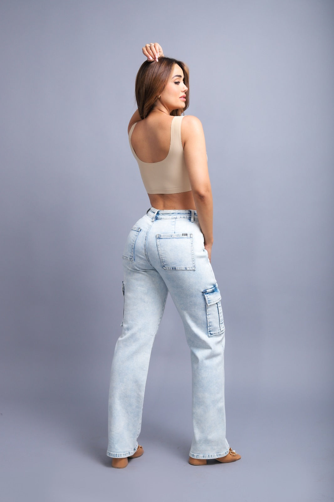 PANTALON DEOBLE FF WIDE LEG FIT CARGO 1283B